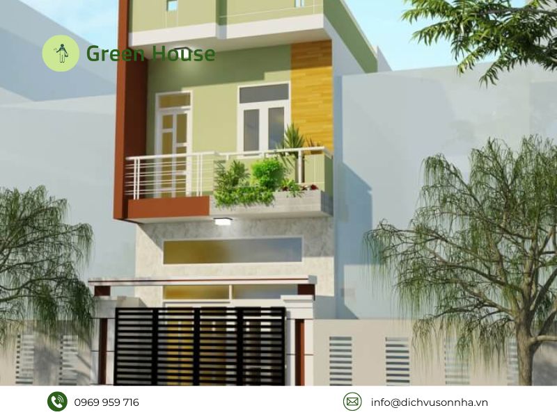 Các mẫu sơn mặt tiền nhà ống đẹp mắt, ấn tượng