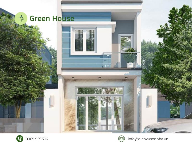 Các mẫu sơn mặt tiền nhà ống đẹp mắt, ấn tượng