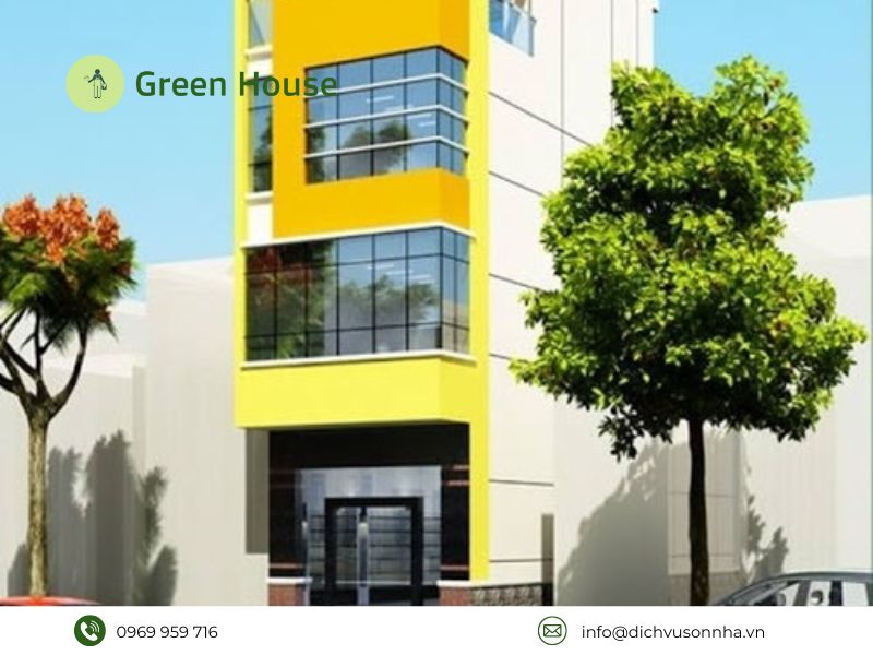 Các mẫu sơn mặt tiền nhà ống đẹp mắt, ấn tượng