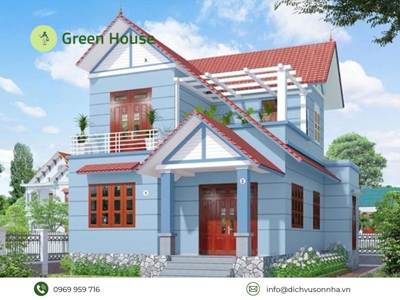 Những mẫu sơn nhà màu xanh dương đẹp mắt, xu hướng