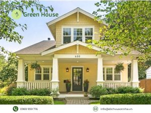 sơn nhà màu vàng kem nhạt