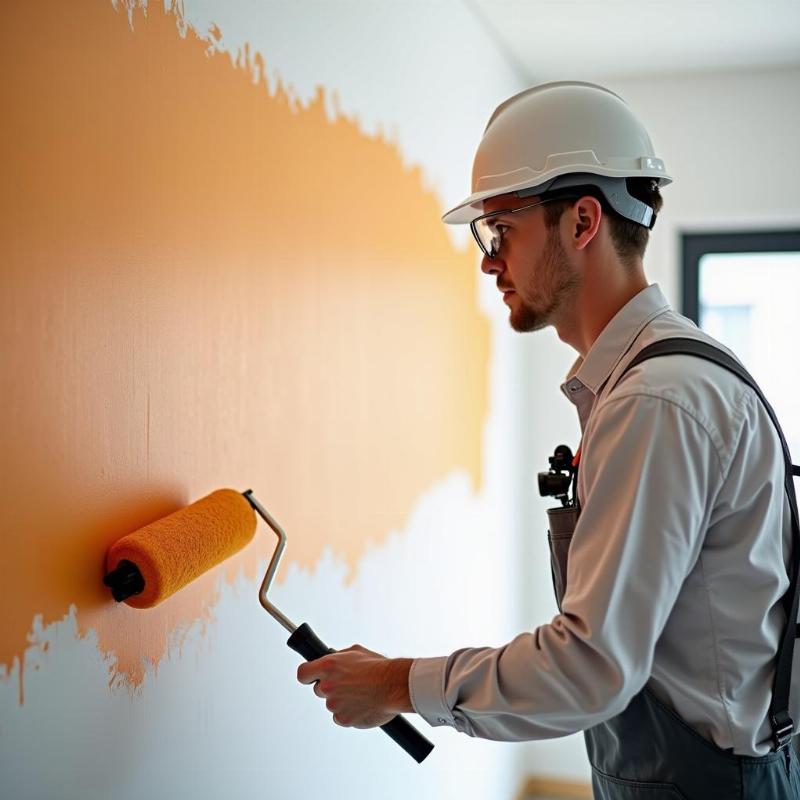 Hình ảnh minh họa quy trình thi công sơn Joton chuyên nghiệp tại công trình xây dựng