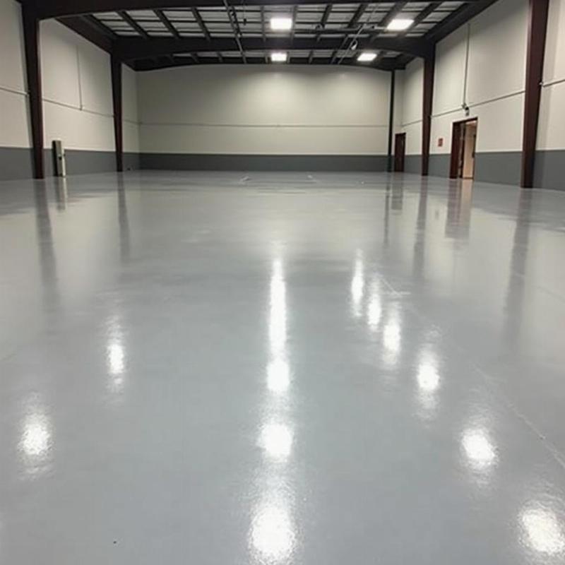 Sàn epoxy 2 thành phần cho nhà xưởng, gara chịu tải, chống mài mòn, bền màu