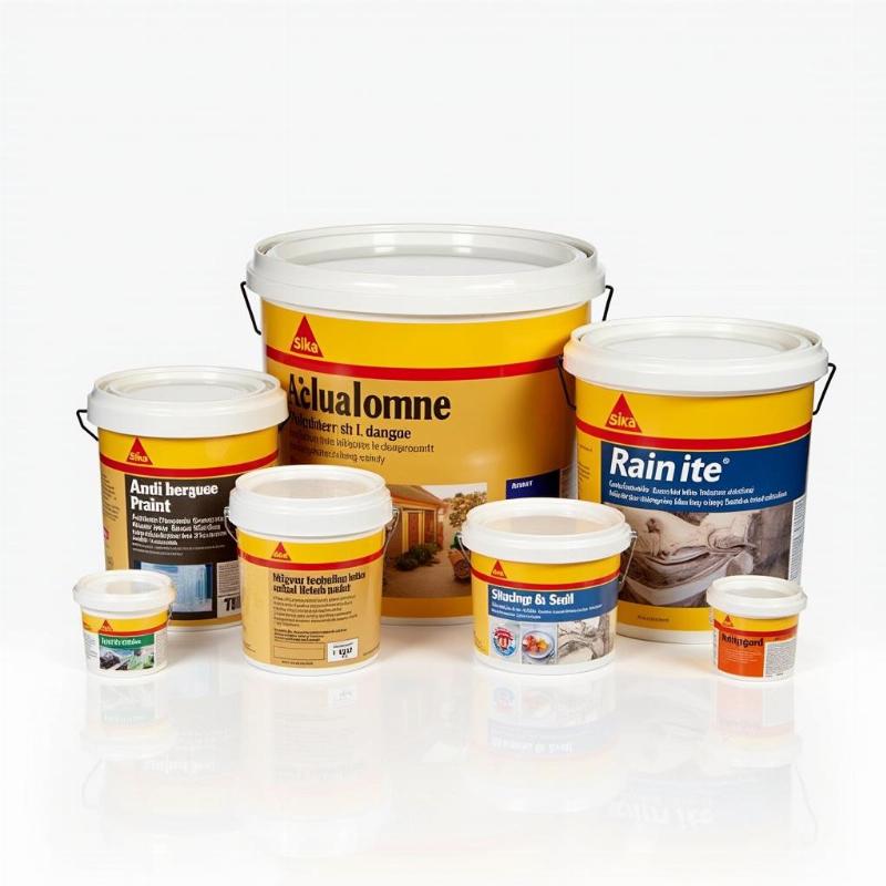 San pham son chong tham Sika chinh hang da dang bao bi va tinh nang