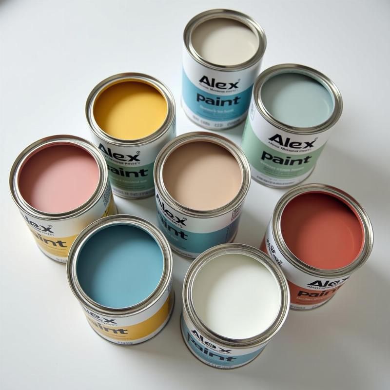 Các sản phẩm sơn Alex nổi bật: nội thất, ngoại thất, sơn lót, chống kiềm