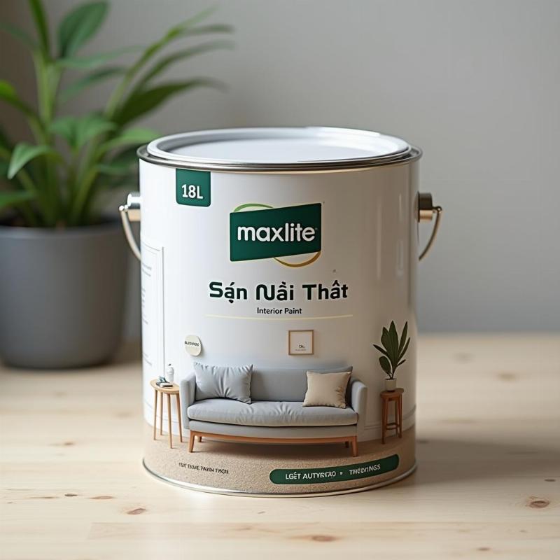 Thùng sơn Maxilite trong nhà 18L chính hãng, chất lượng cao từ AkzoNobel.