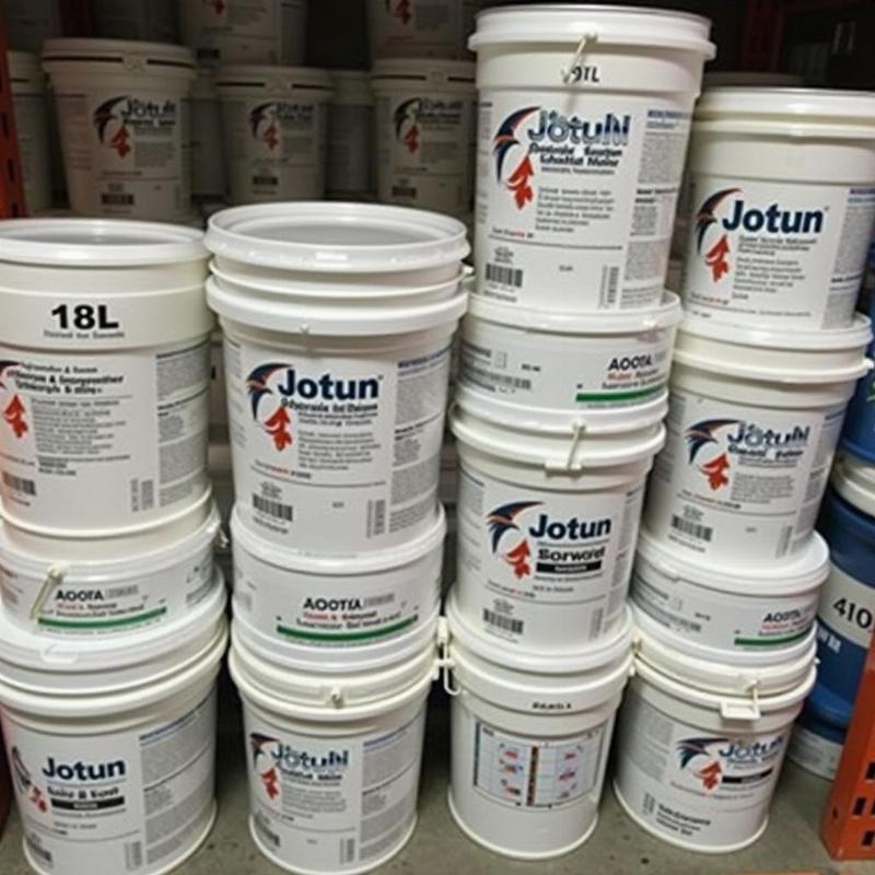 Hình ảnh thùng sơn Jotun 18L và thông tin giá bán tham khảo chi tiết