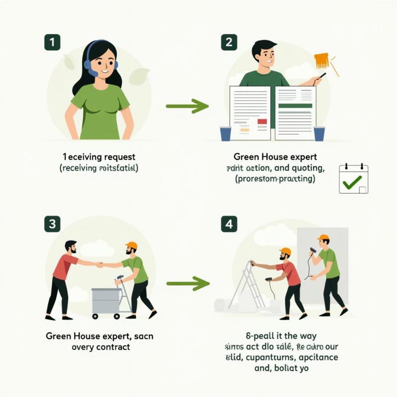 Quy trình đặt mua và thi công sơn Oliver chuyên nghiệp tại Green House