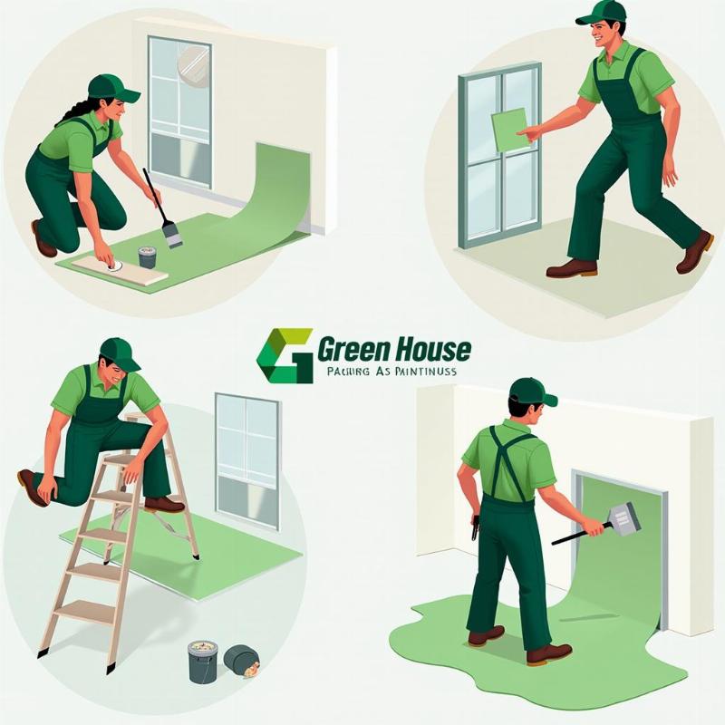 Quy trình thi công sơn chuyên nghiệp tại Green House đảm bảo chất lượng và tiến độ công trình cho khách hàng