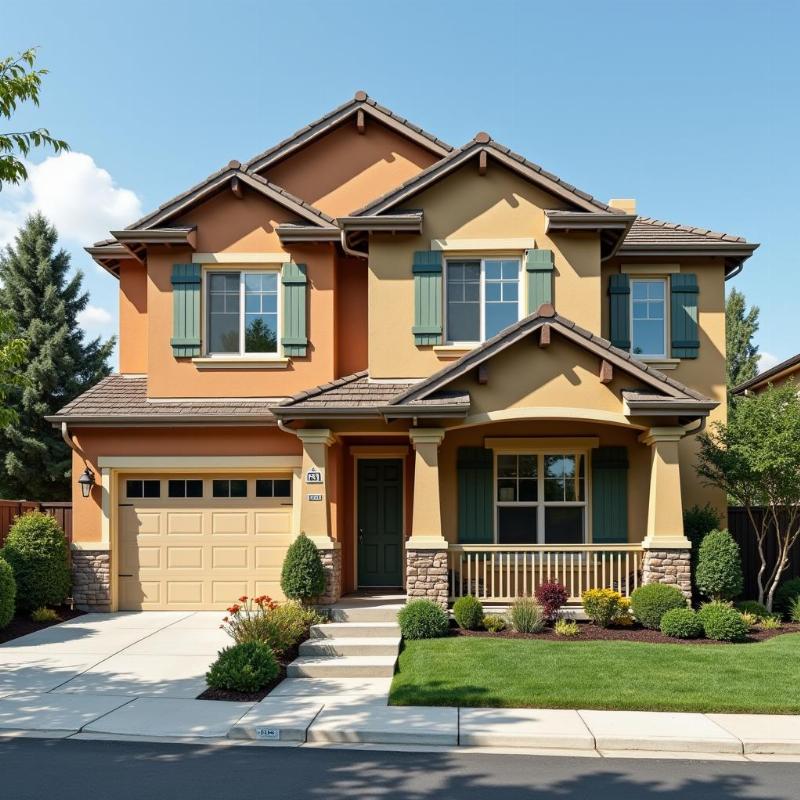 Hinh anh ngoi nha duoc son nippon ben ngoai cho ve dep va do ben vuot thoi gian