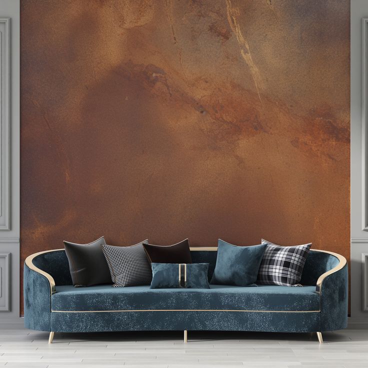 thi công sơn hiệu ứng gỉ sét quán cafe